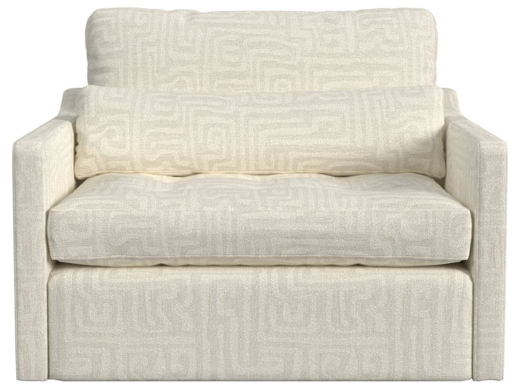 Slope Tufted Swivel Chair-And-A-Half - Maze Oyster - main image