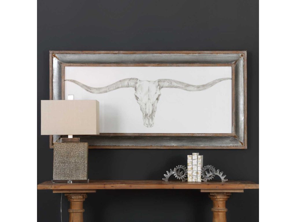 Western Skull Mount Framed Print - image 1