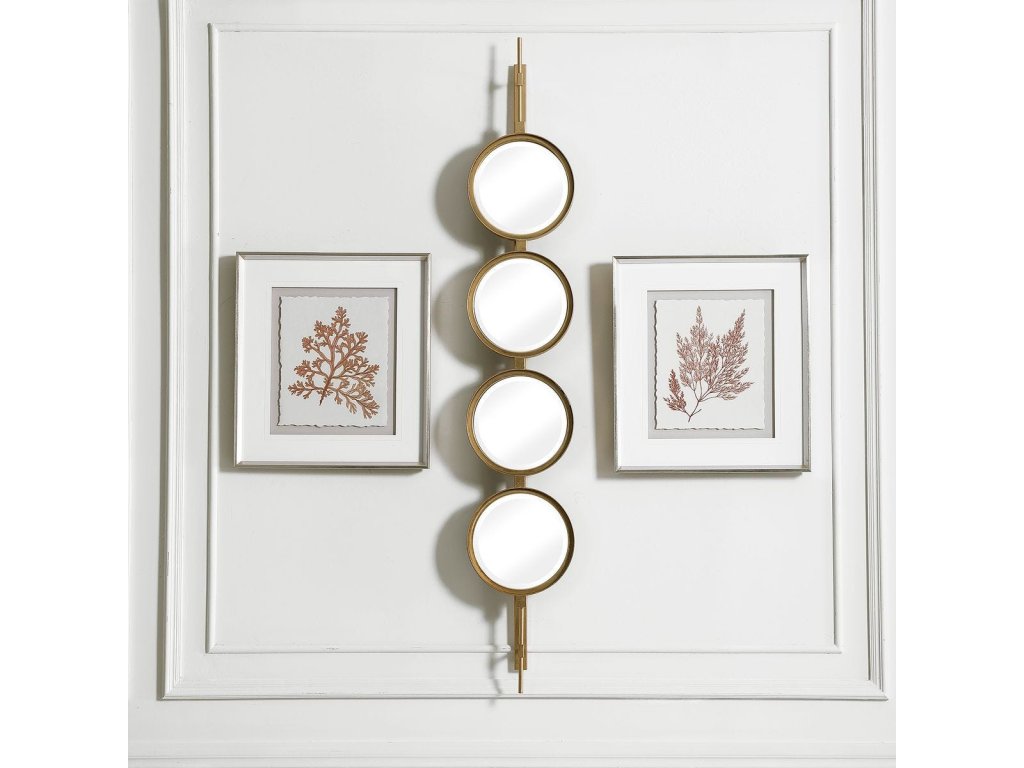 Button Mirror, Gold - image 1