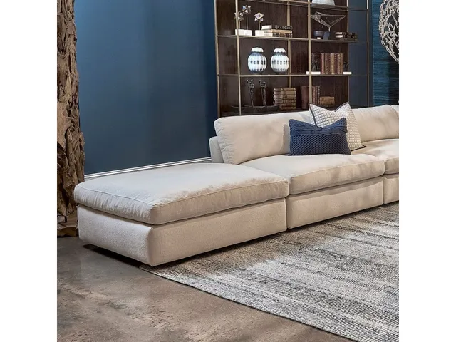 Slope Sofa, Ottoman - Alabaster Chenille - Alternative View