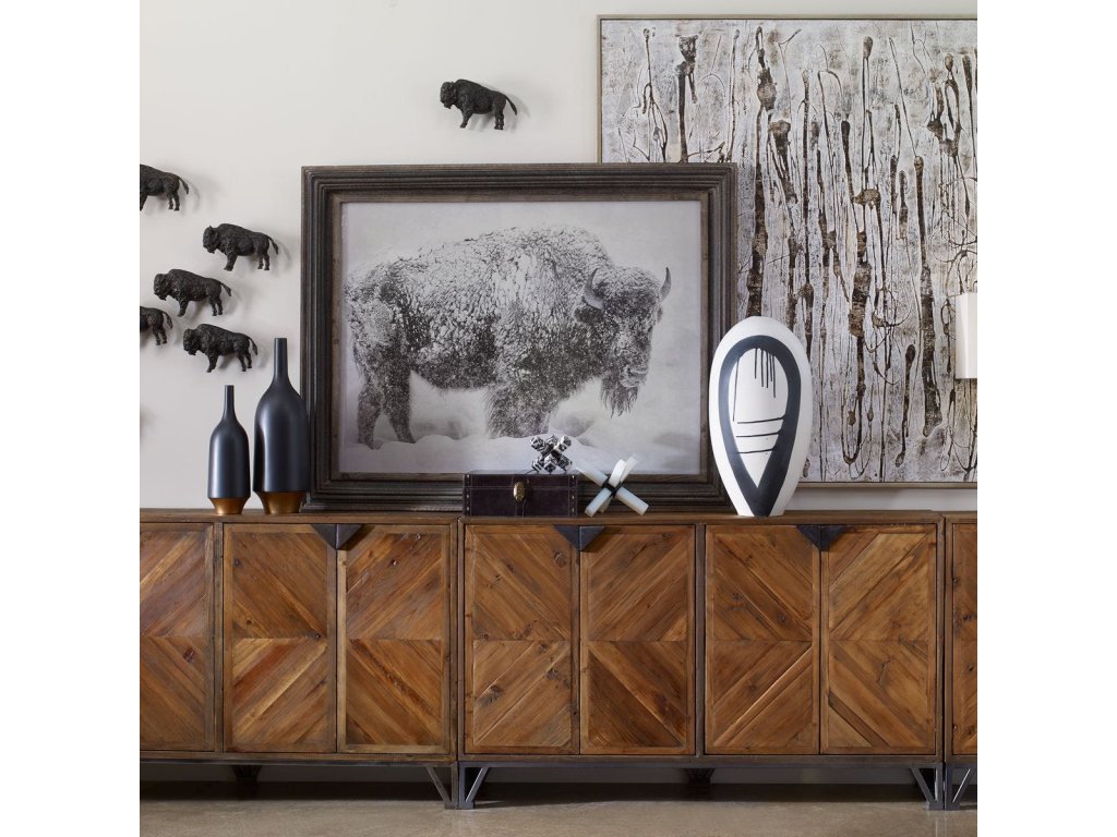 Bison Metal Wall Sculpture - image 2