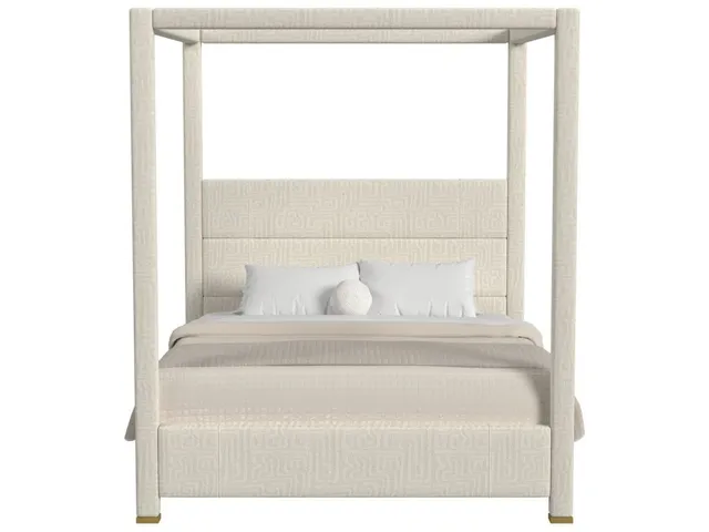 Hibernate Canopy Bed, King - Maze Oyster , 2 Cartons
