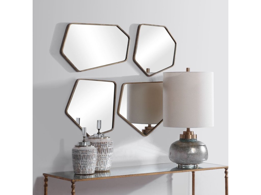 Linneah Mirrors, Gold, S/4 - image 4