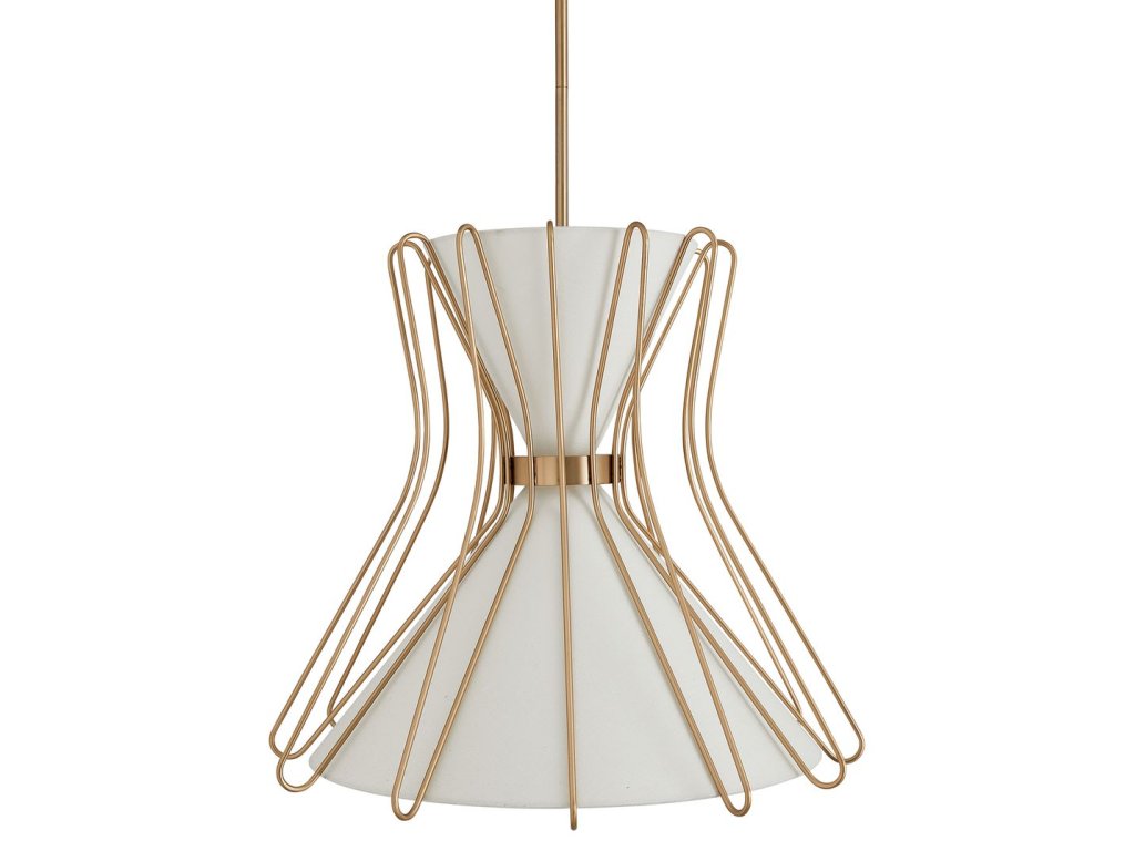 Boomerang, 4 Lt Pendant - Brass Medium - image 3