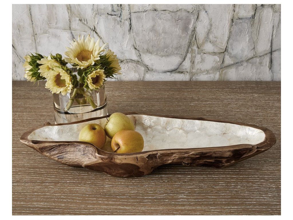 Pearl Forest Bowl - White Capiz - image 6