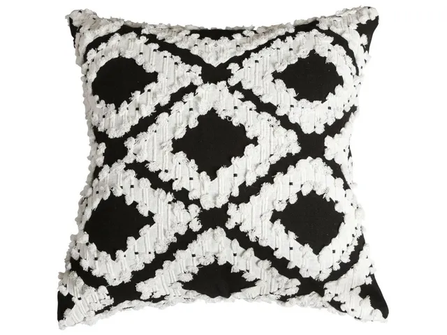 Fringe Element Pillow - Day And Night