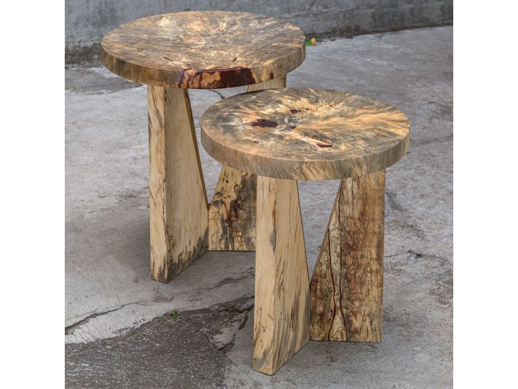 Nadette Nesting Tables, Natural, S/2 - image 9