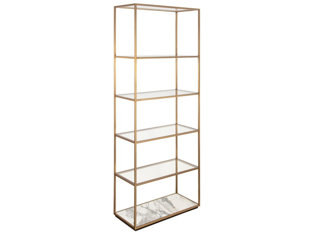 Floating Plane Etagere - Marble/Brass - image 3