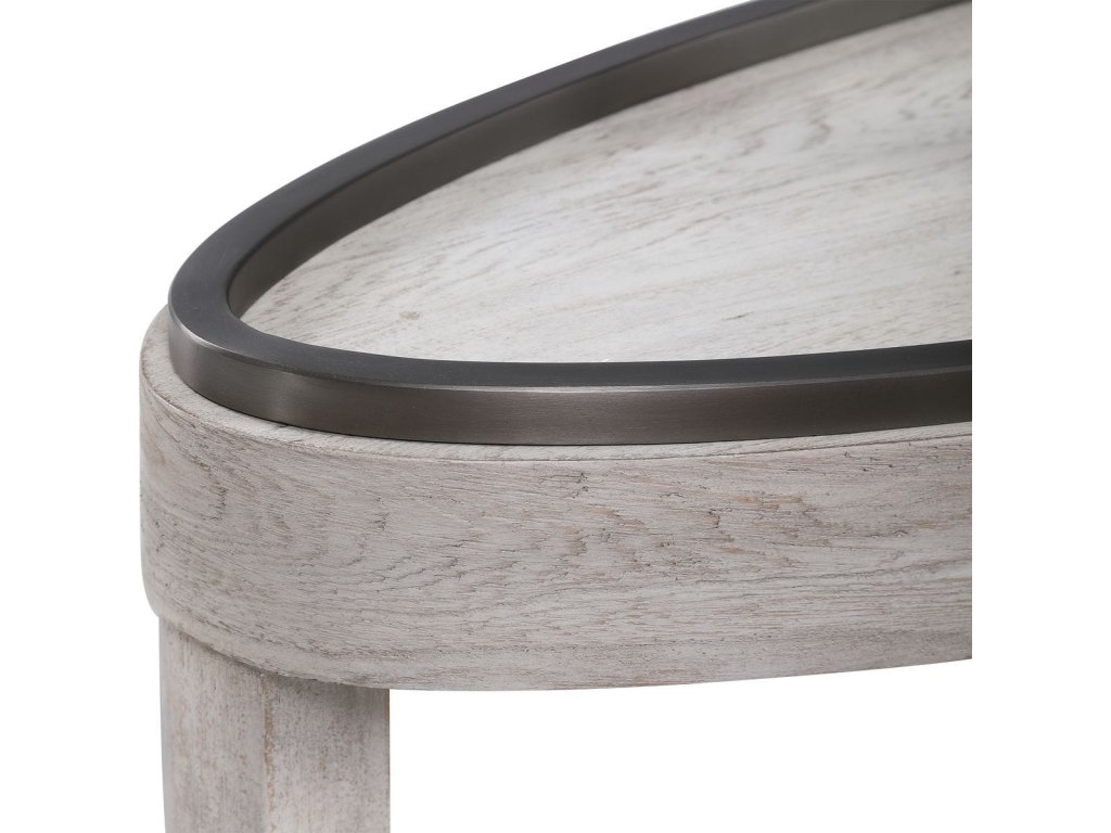 Ovoid Console Table - Scrubbed Elm - image 4