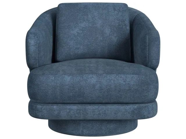 Cuddle Swivel Chair - Lux Peacock