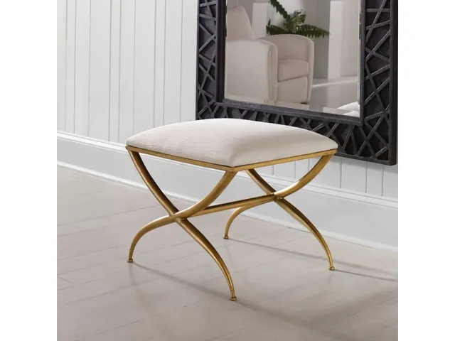 Crossing Small Bench, White - Alternative View