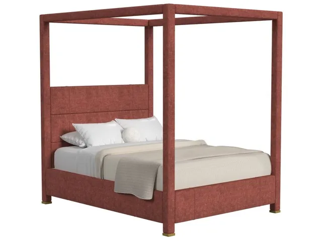 Hibernate Canopy Bed, Queen - Vintage Tea Rose , 2 Cartons