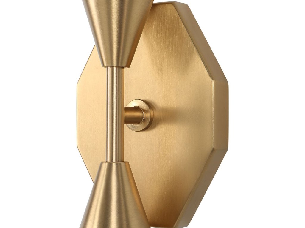 Agapanthus, 2 Lt Sconce - Brass - image 5