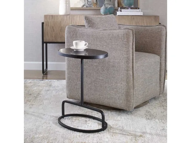 Jessenia Accent Table, Black - Alternative View