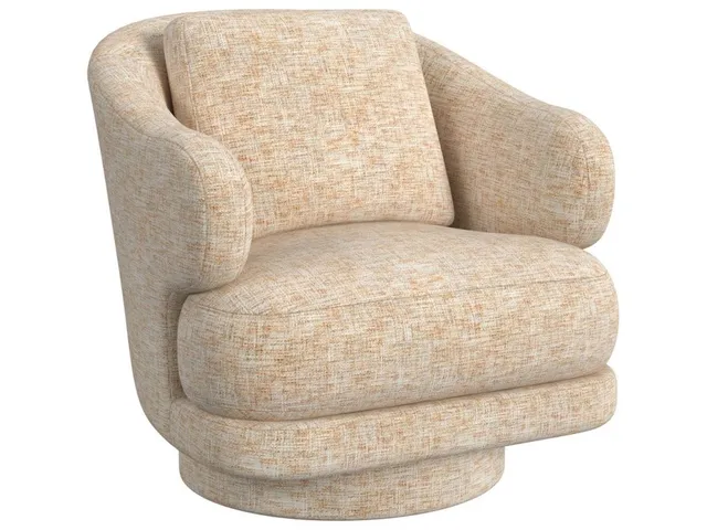 Cuddle Swivel Chair - Thatched Butterscotch