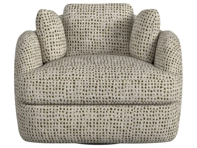 Scoop And A Half Swivel Chair - Dashing Olive