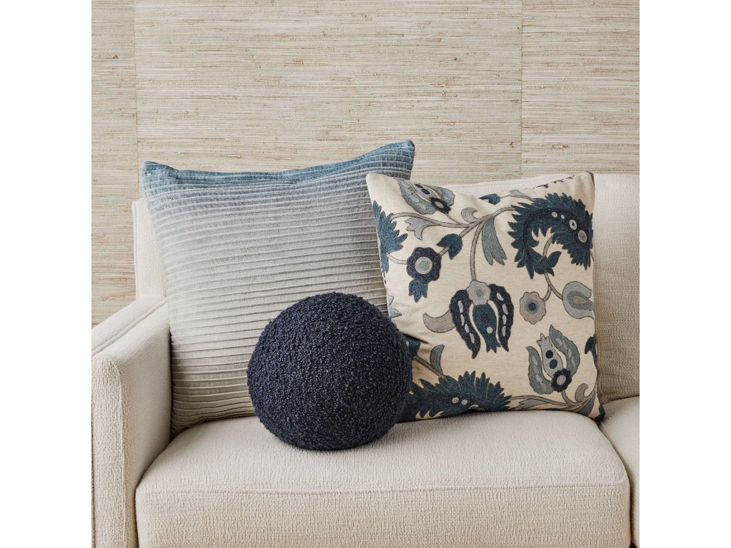 Fade Out Velvet Pillow - Blue - image 2
