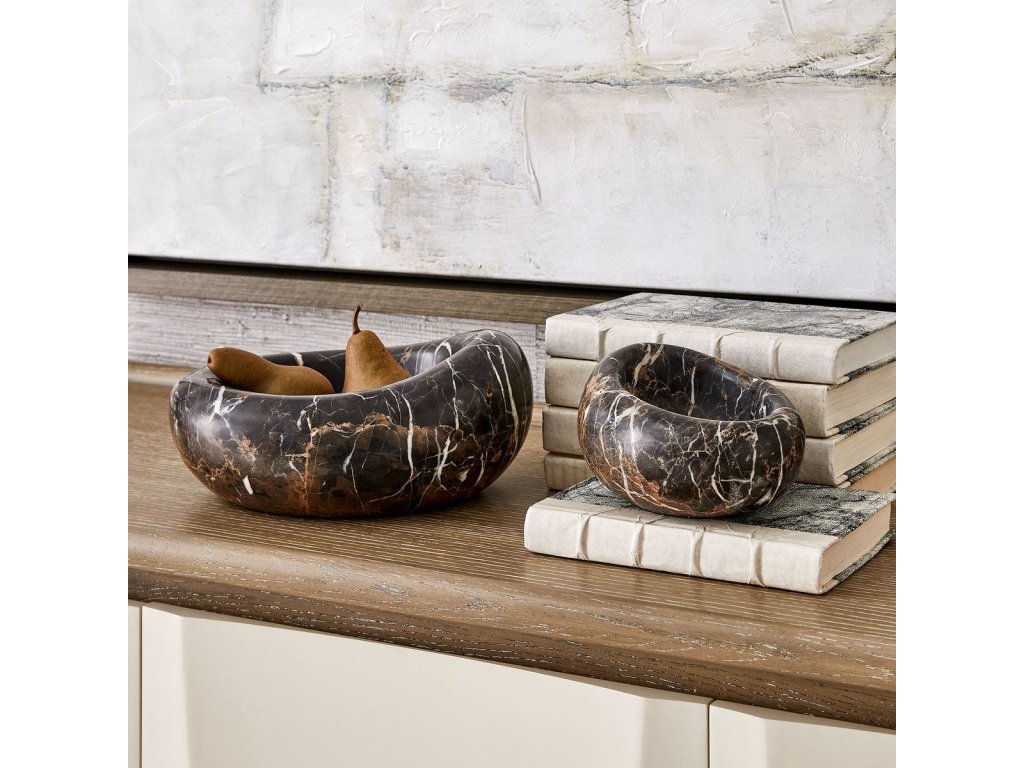 Swaddle Bowls - Michelangelo Marble, S/2 - image 1