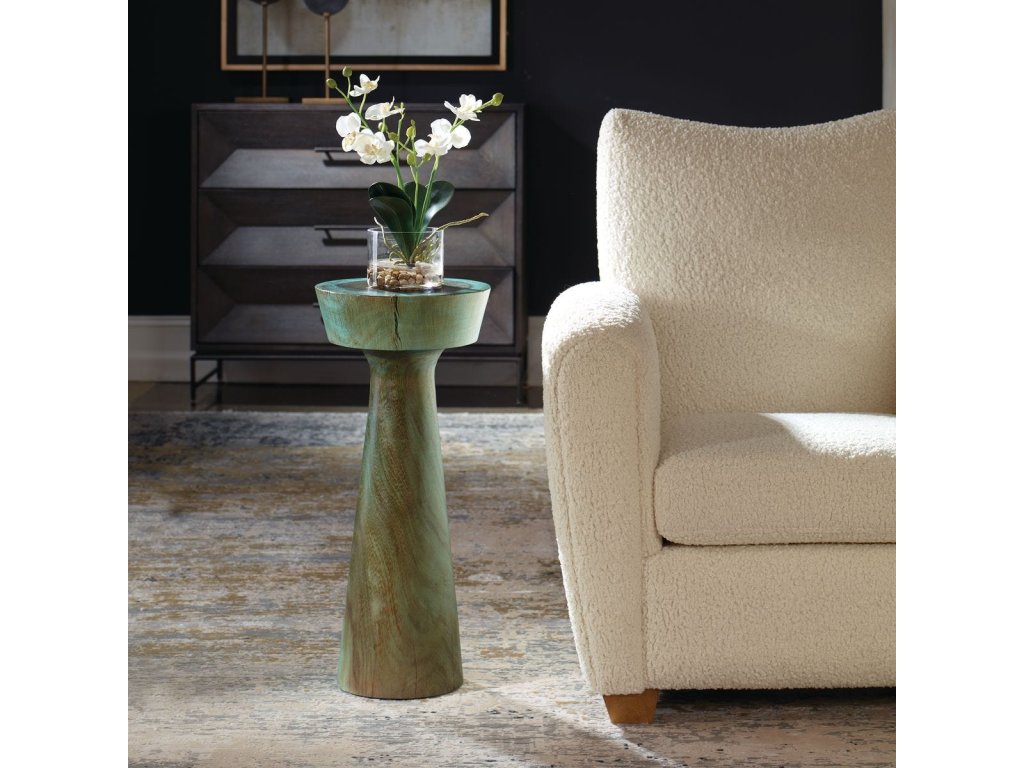 Mano Drink Table, Blue-Green - image 1