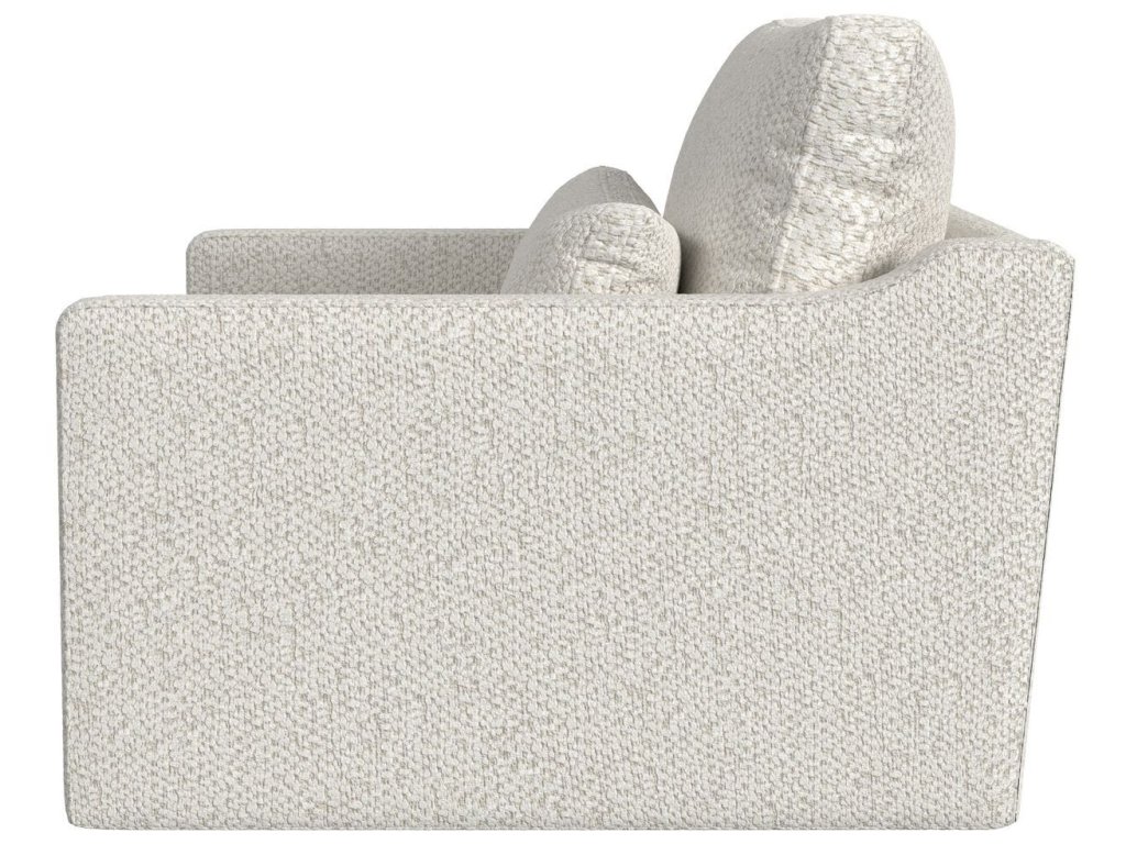 Slope Tufted Swivel Chair-And-A-Half - Cuddly Cream - image 3
