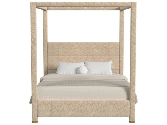 Hibernate Canopy Bed, King -Thatched Butterscotch, 2 Cartons