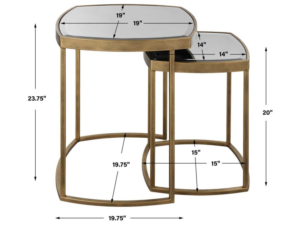 Vista Nesting Tables, S/2 - image 7