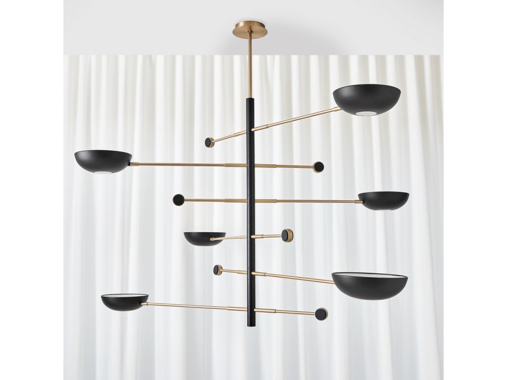 Swinger, 6 Lt Pendant - Black - image 6