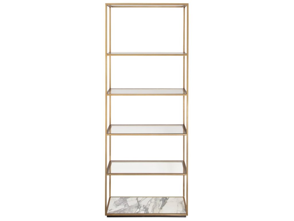 Floating Plane Etagere - Marble/Brass - main image
