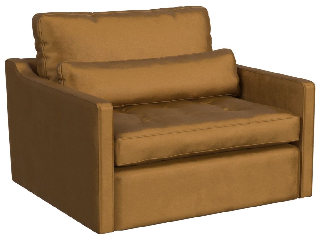 Slope Tufted Swivel Chair-And-A-Half - Bliss Bronze - image 2