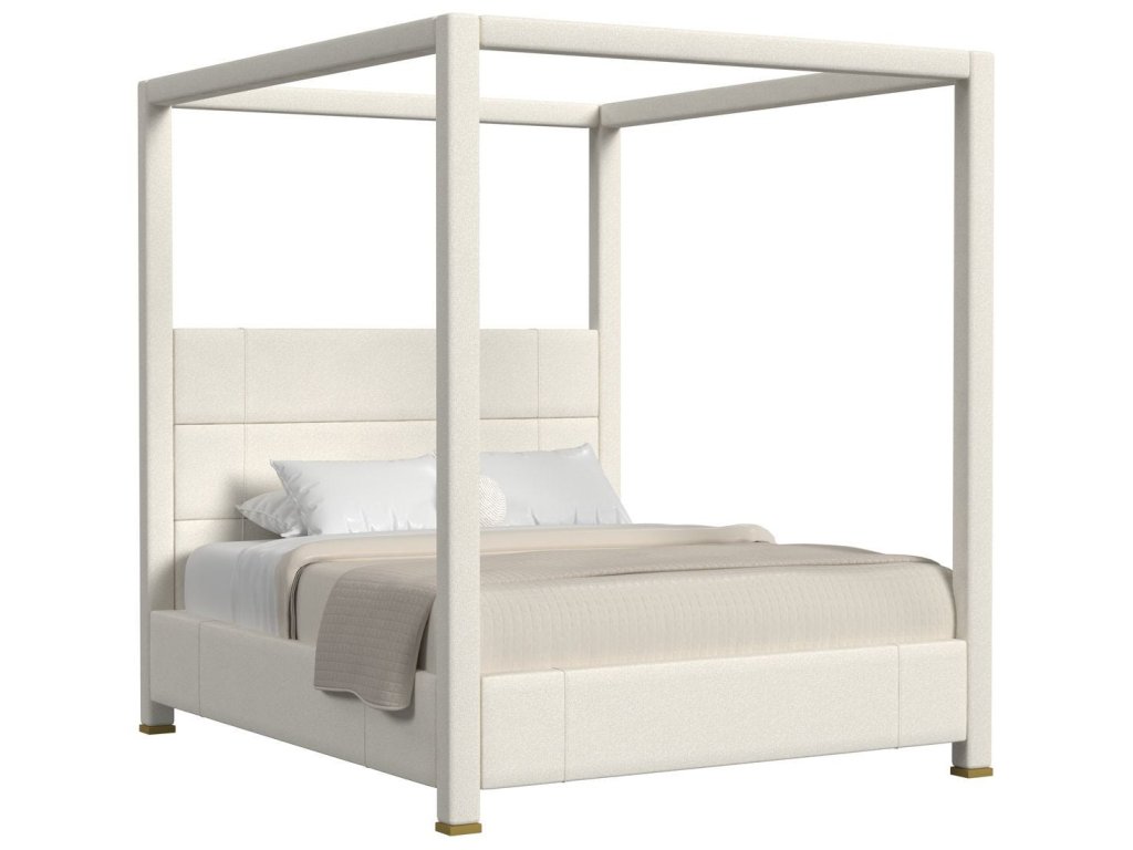 Hibernate Canopy Bed, King - Field Snow , 2 Cartons - main image