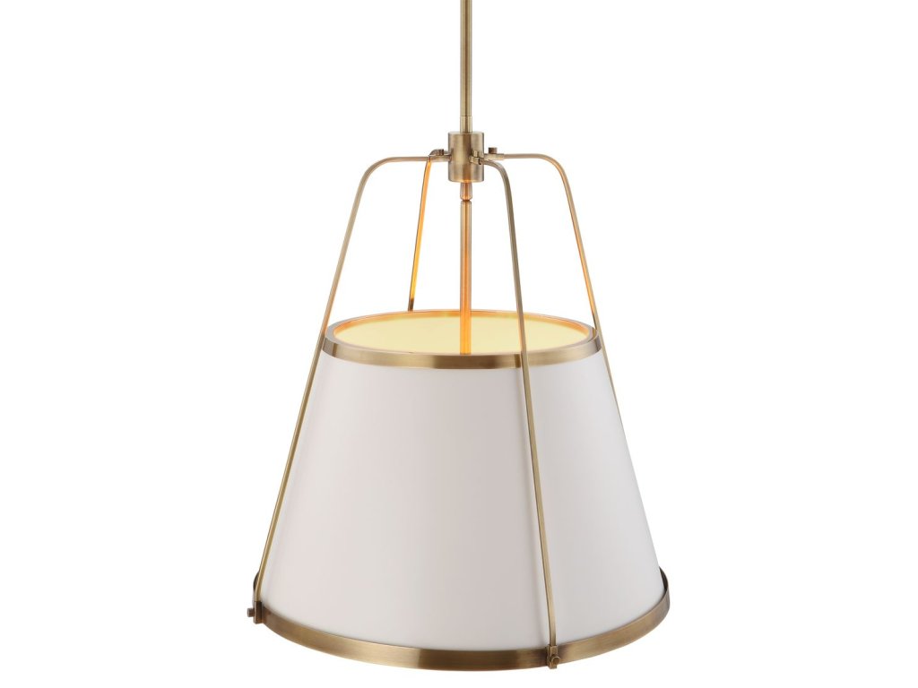 Leather Classic, 4 Lt Pendant - White - image 4