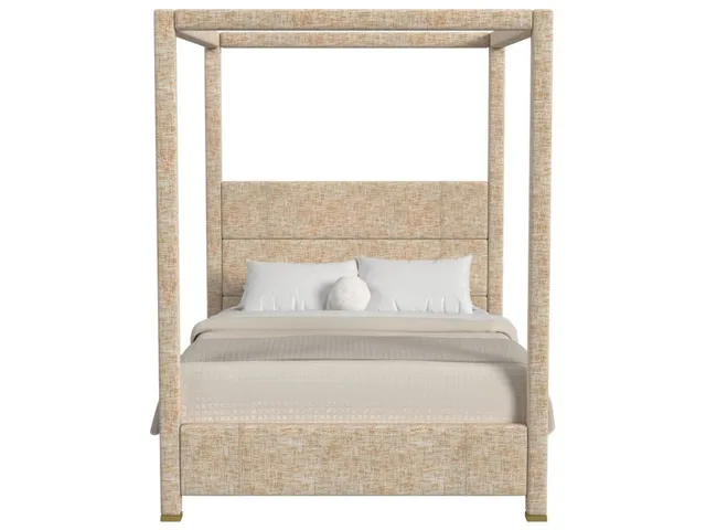 Hibernate Canopy Bed, Queen-Thatched Butterscotch, 2 Cartons