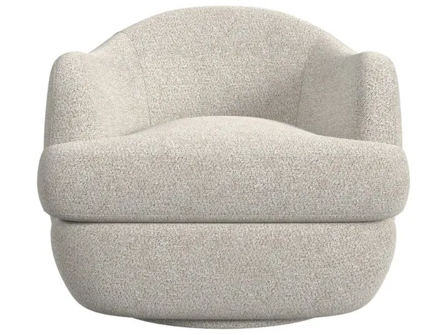 Scoop Swivel Chair - Snuggle Vanilla