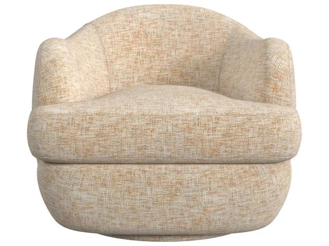 Scoop Swivel Chair - Thatched Butterscotch