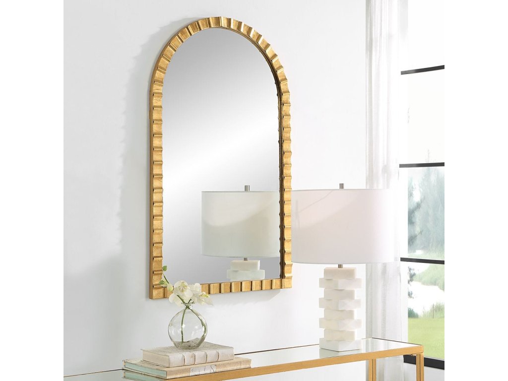 Dandridge Arch Mirror, Gold - image 1