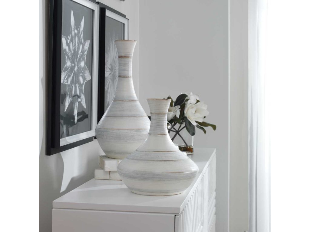 Potter Outdoor Vases, S/2 - image 3