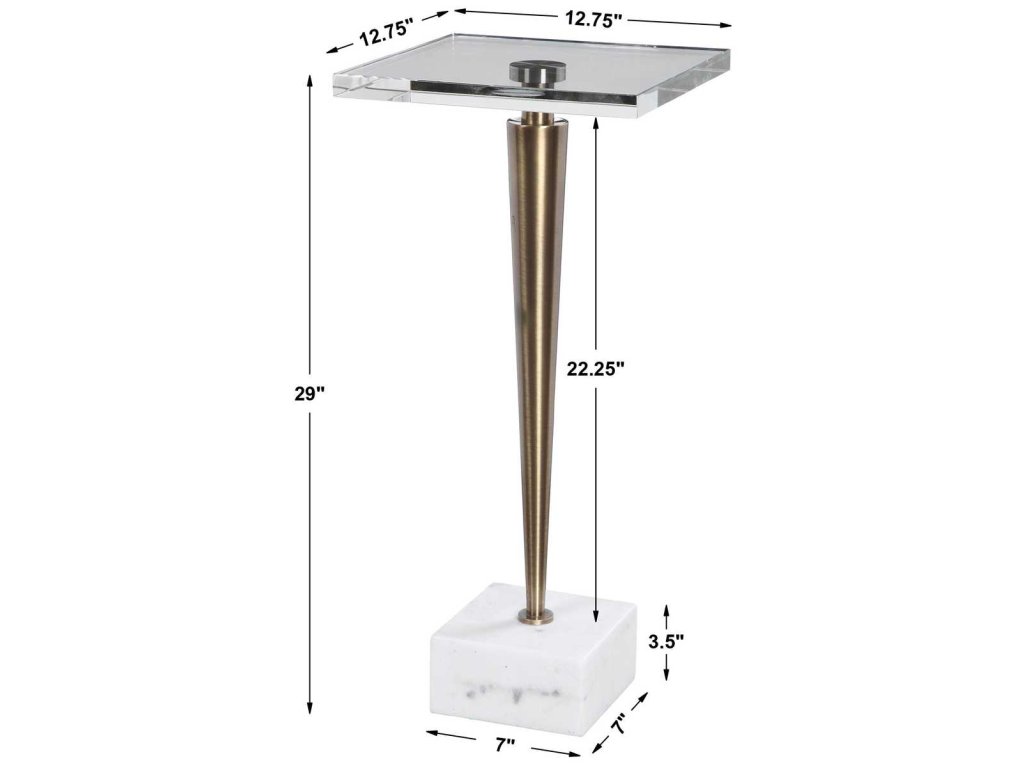 Campeiro Drink Table, Brass - image 4