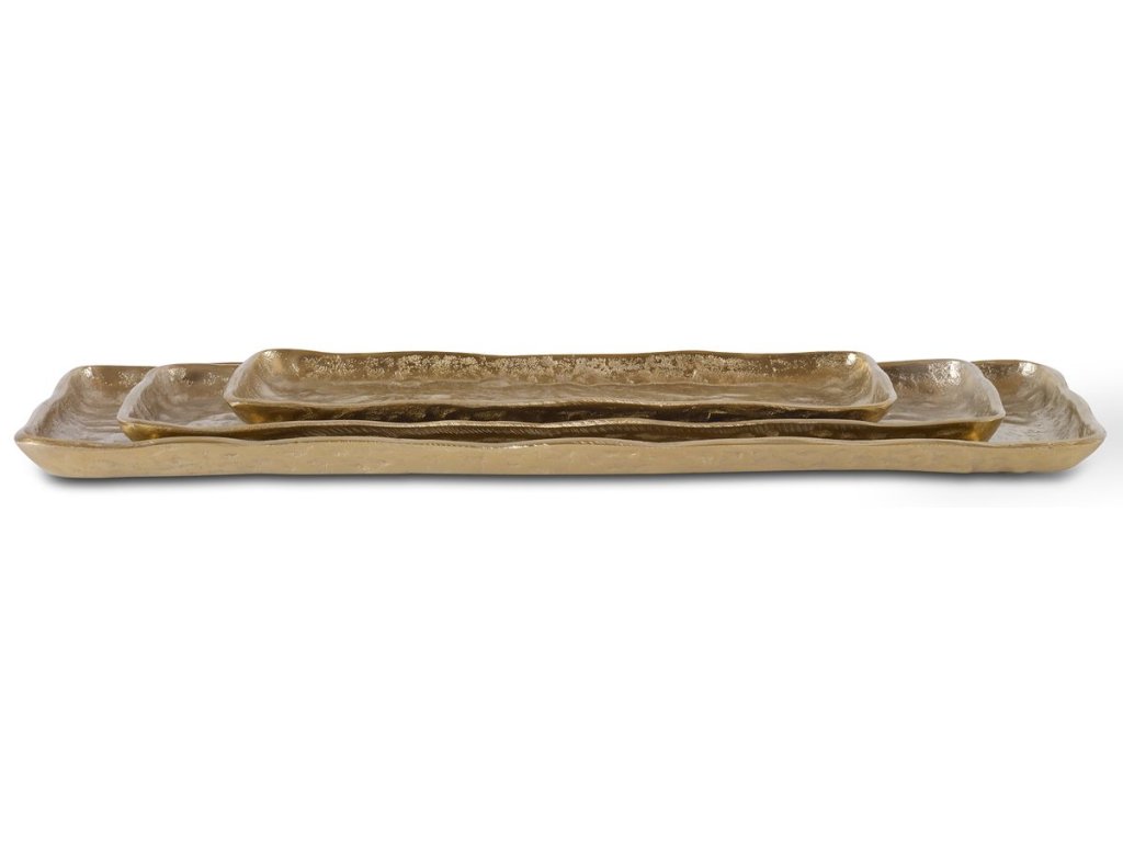 Artisan Trays, Antique Gold, S/3 - main image