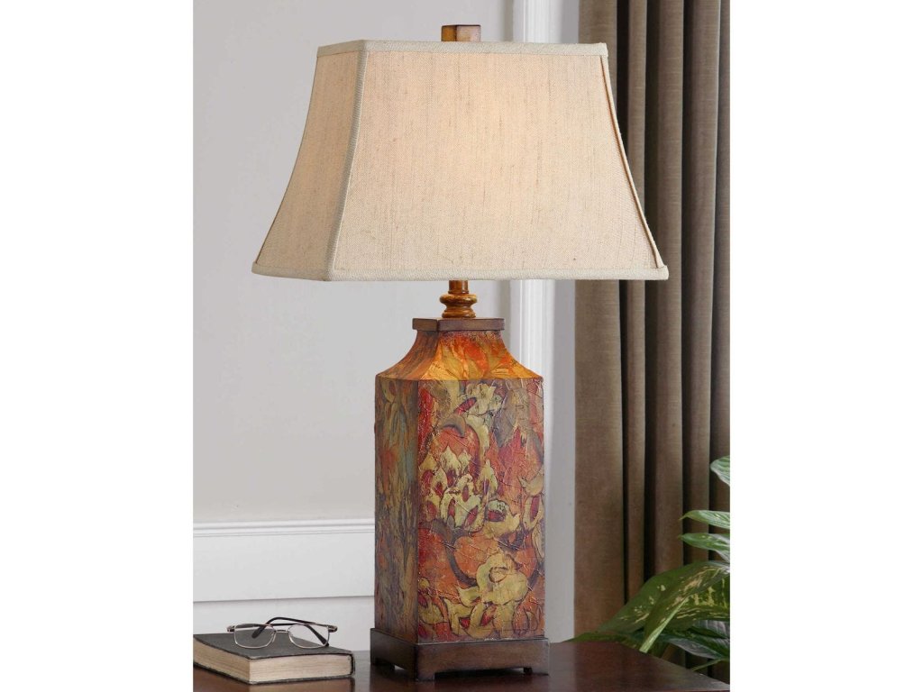Colorful Flowers Table Lamp - image 1