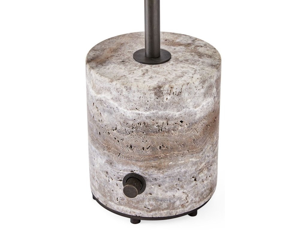 Pivot Table Lamp - Travertine/Bronze - image 4