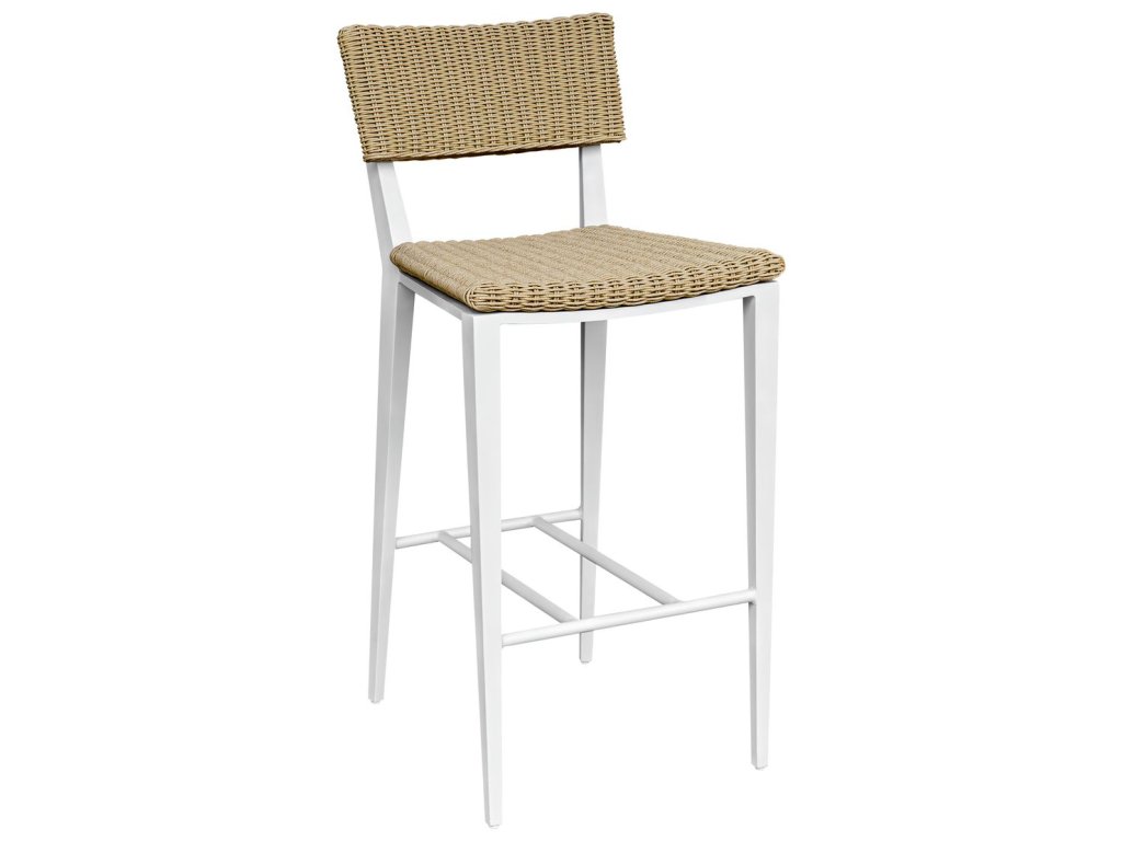 Calbas Outdoor Bar Stool, White - image 4