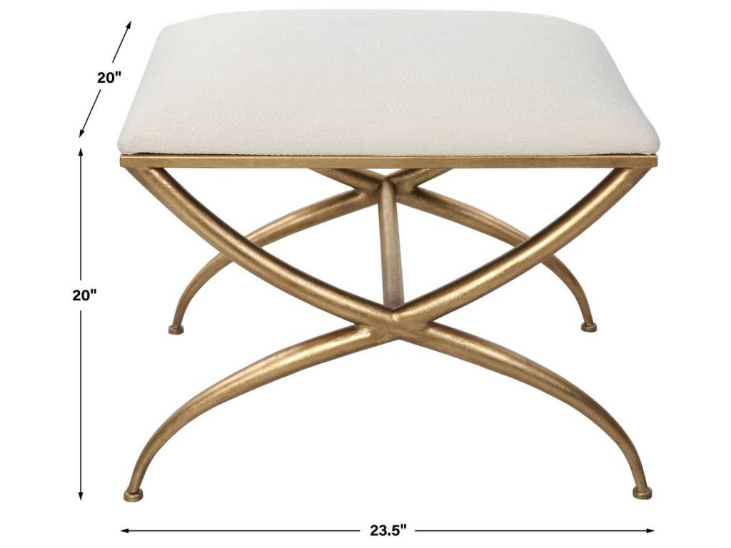 Crossing Small Bench, White - image 5