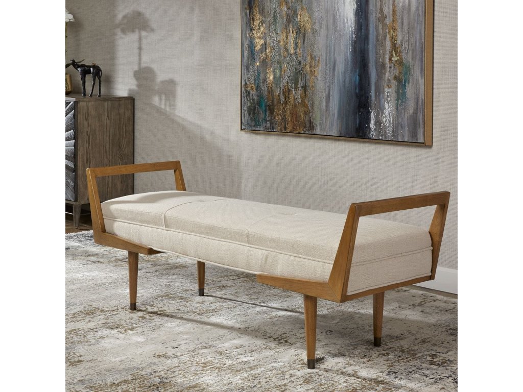 Waylon Bench, Ivory - image 4