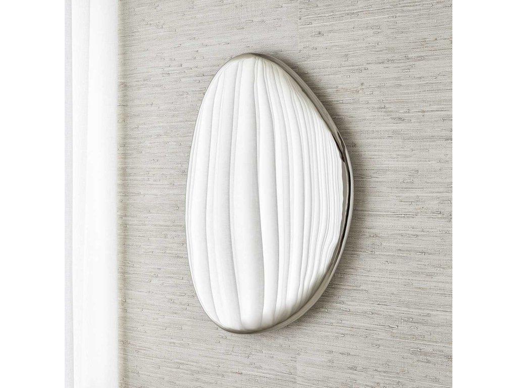 Jelly Bean Wall Sculpture - 26X38 Silver - image 7