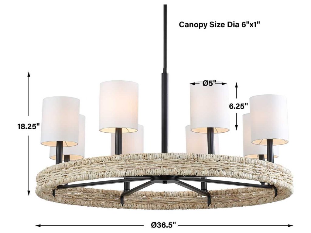Faiyam, 8 Lt Chandelier - image 13