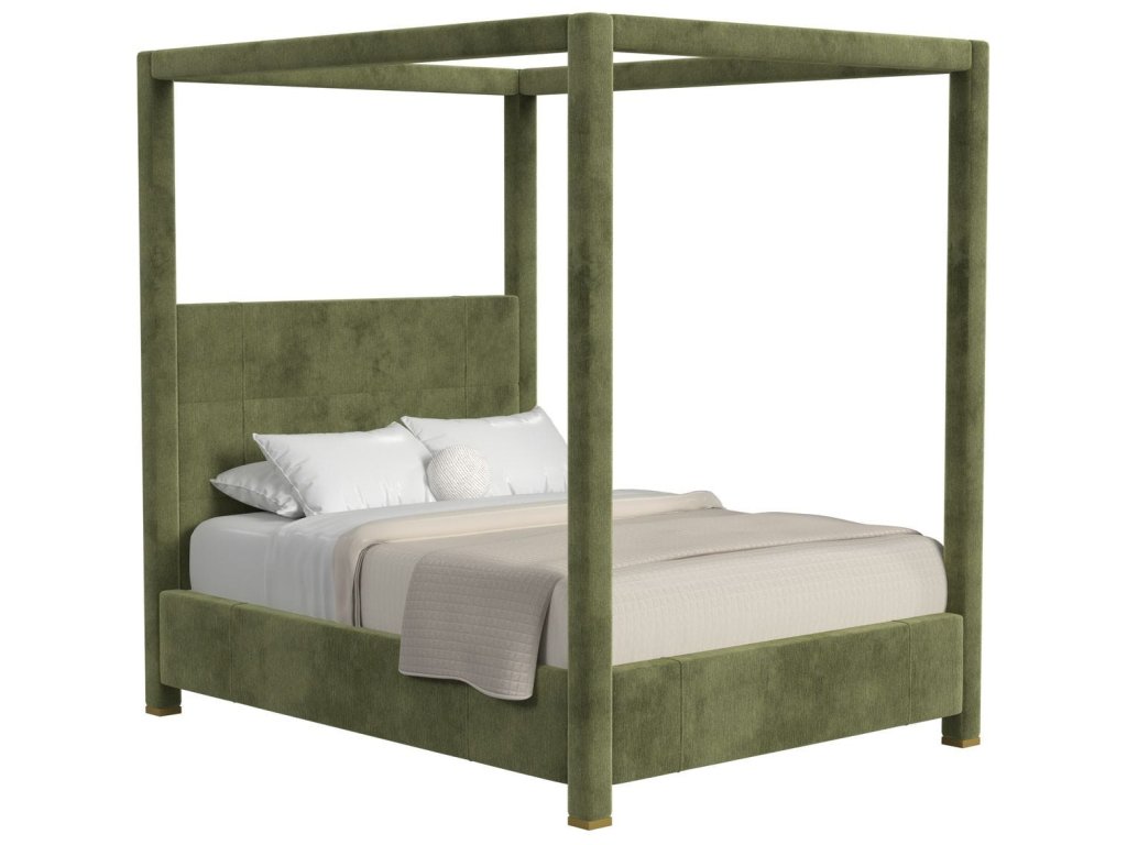 Hibernate Canopy Bed, Queen - Antique Loden , 2 Cartons - main image