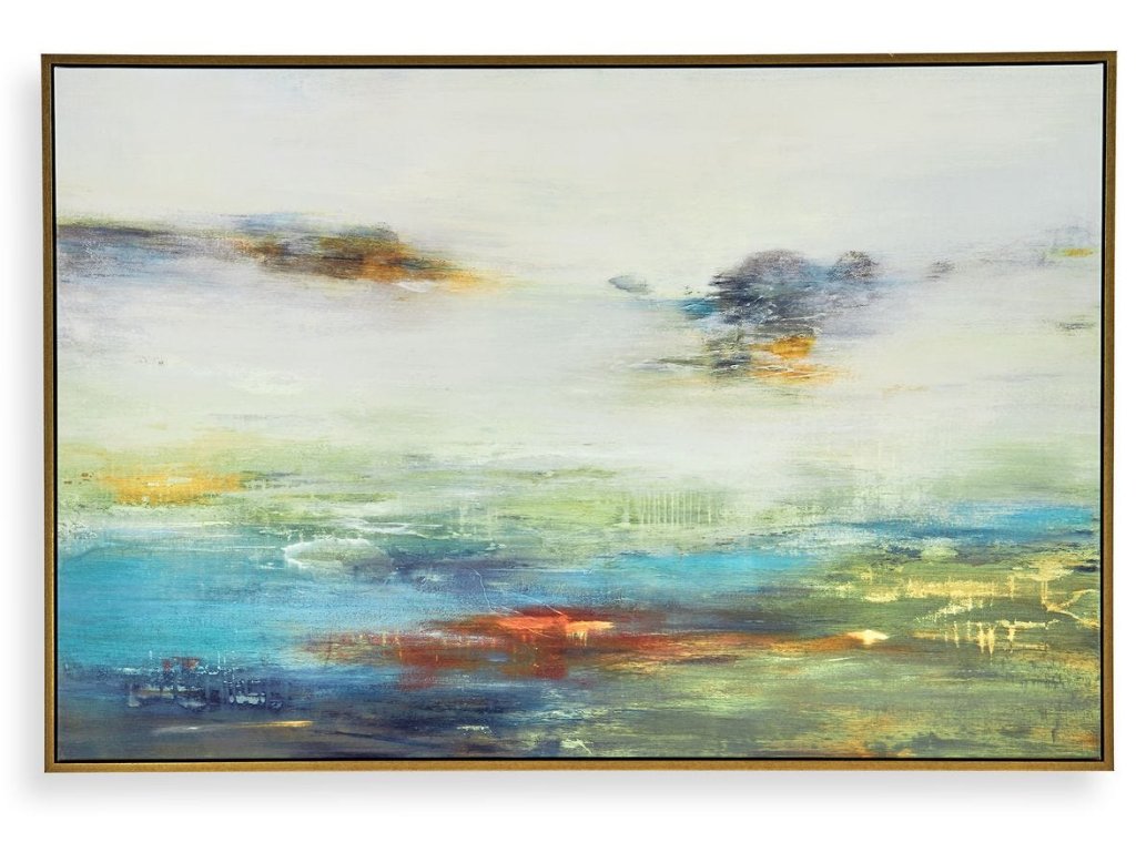 Textured Land Framed Canvas - main image