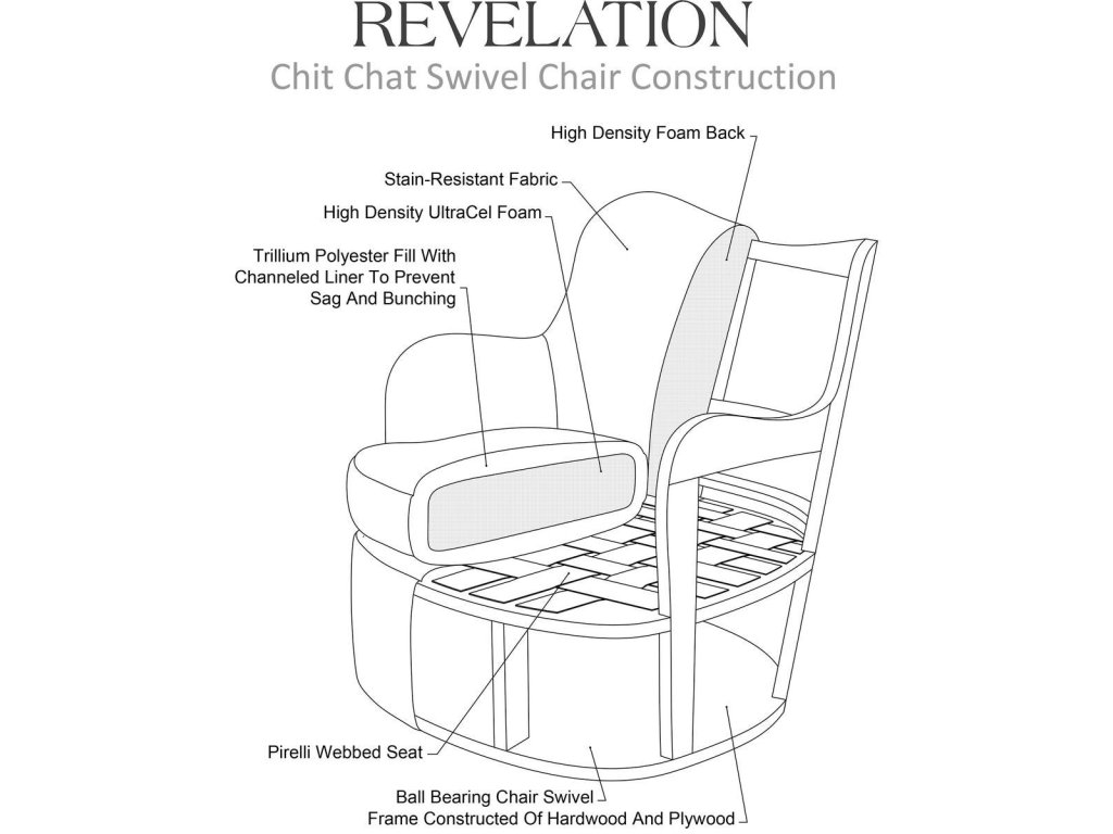Chit Chat Swivel Chair - Snuggle Vanilla - image 4