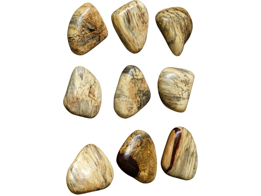 Pebbles Wood Wall Decor, Blonde, S/9 - image 2