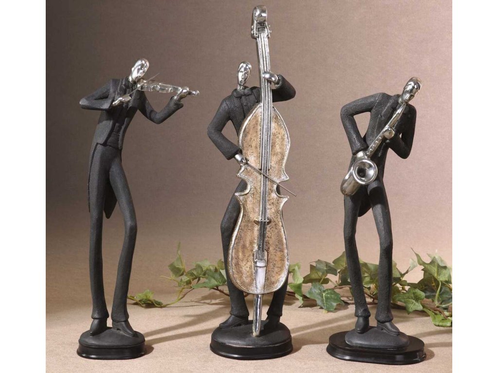Musicians Figurines, S/3 - image 1